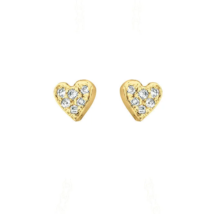Stud, Bracelet & Necklace Heart Set
