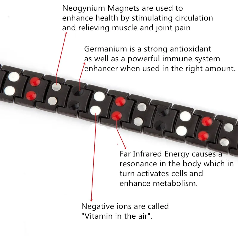 Titanium Magnets And Germanium Bracelet