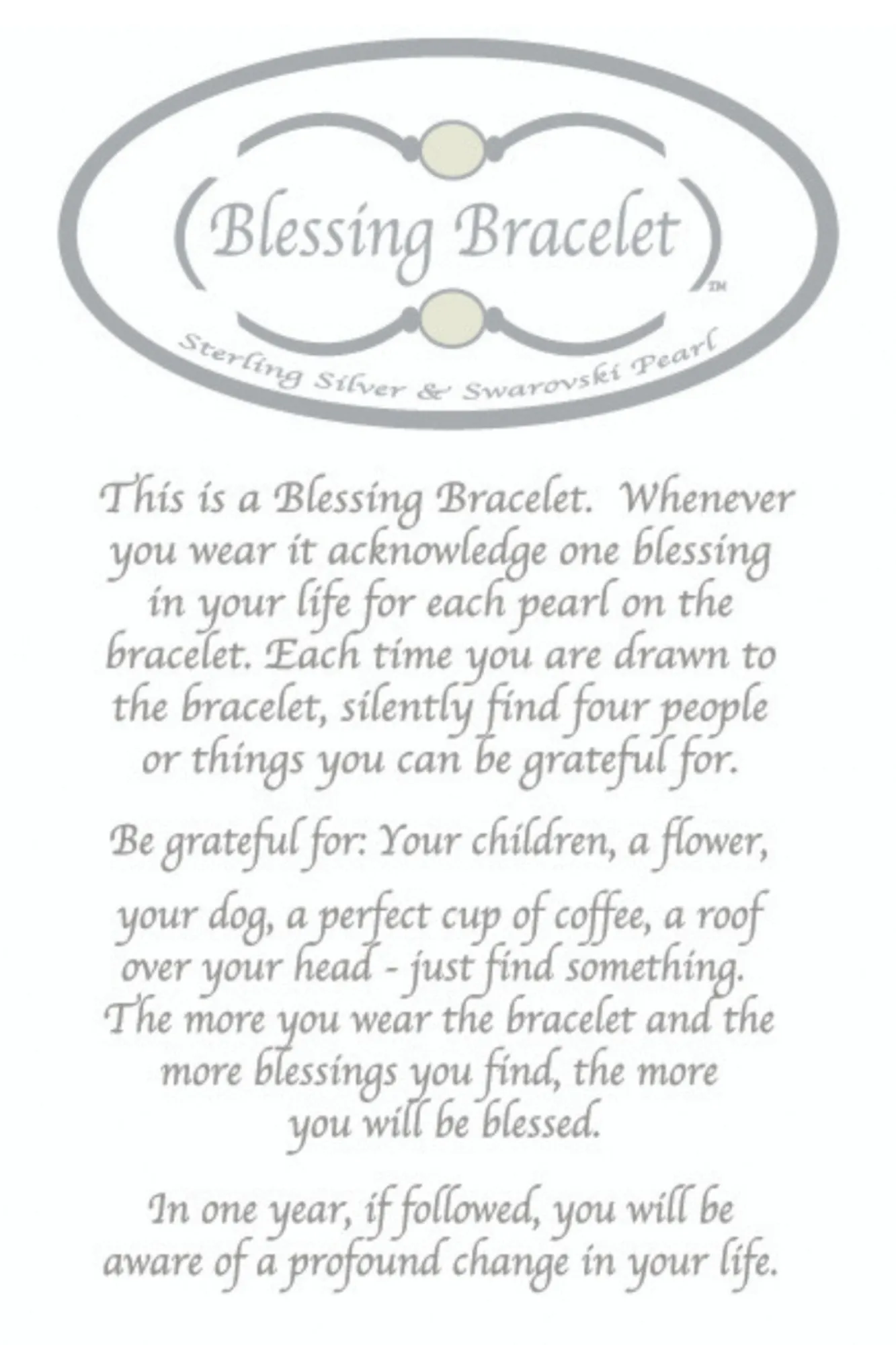 White Pearl Blessing Bracelet